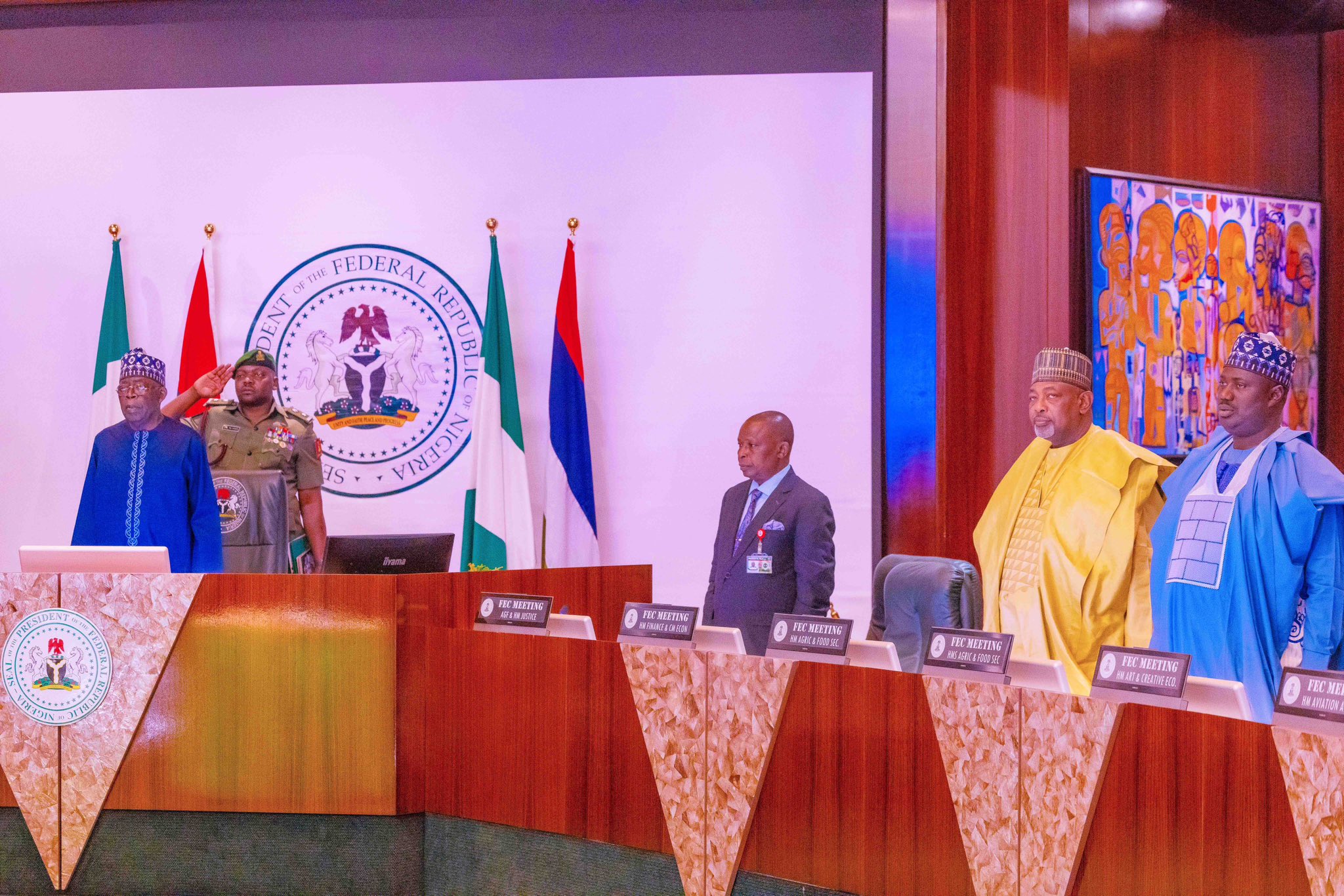 President Tinubu and members of Federal Executive Council