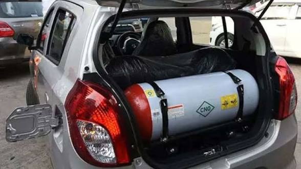 Illustrative picture of a CNG vehicle
